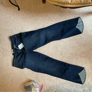 FRAME Le High Dark Indigo Ankle Jeans